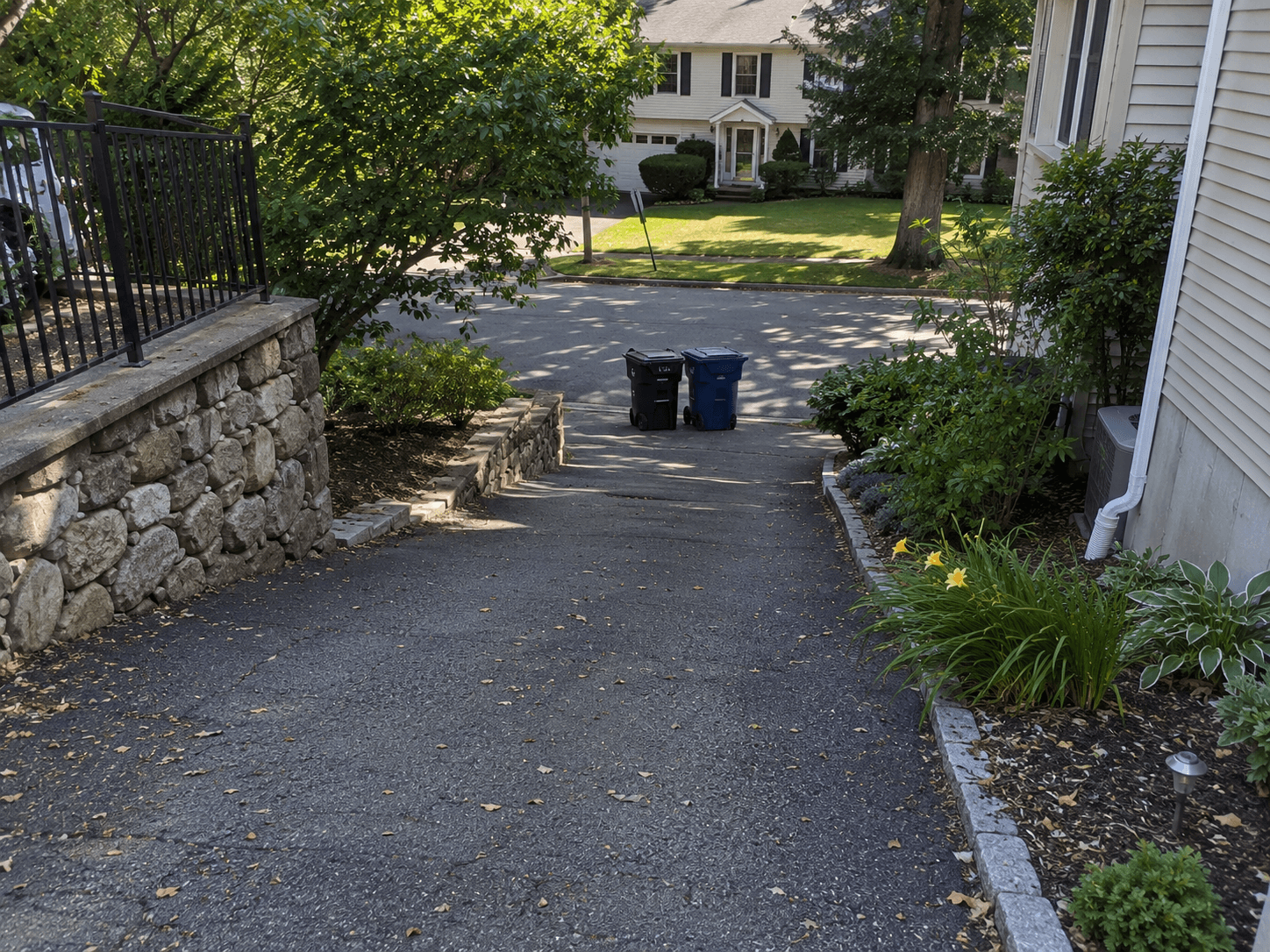 Difficulty moving garbage bins
