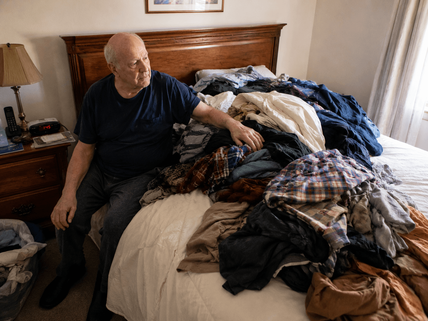 Clothing creating a hazard in the bedroom