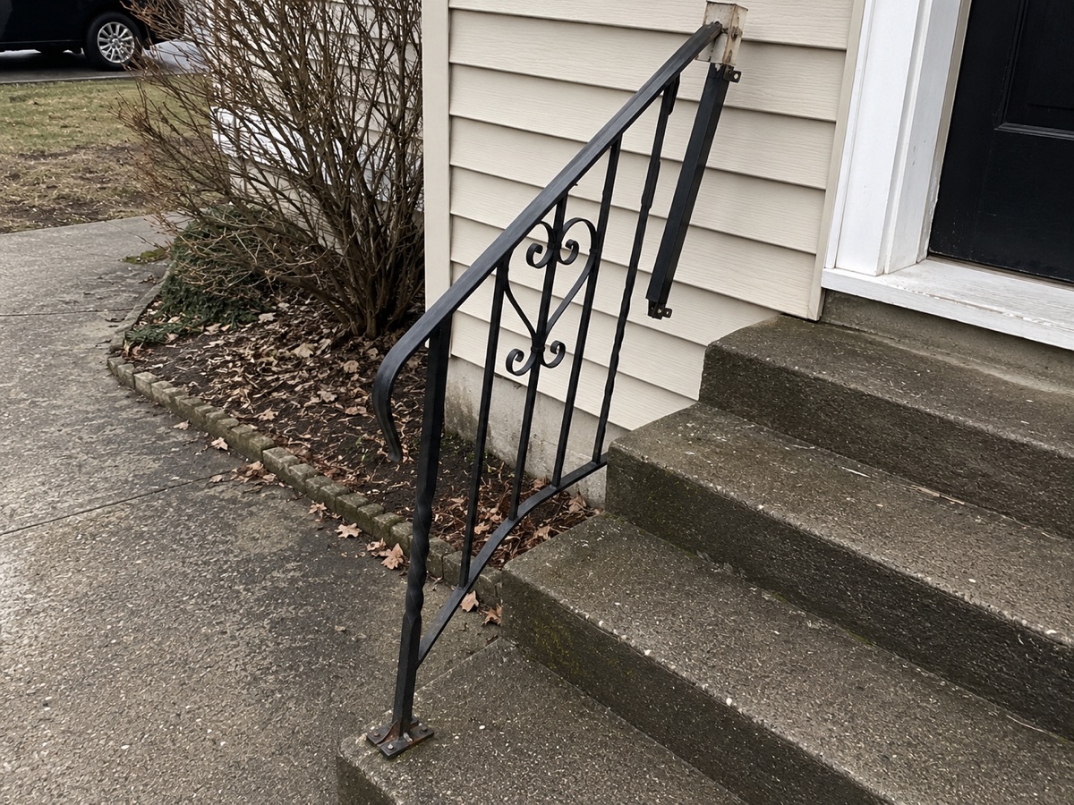 Unsafe or broken railing outside the home