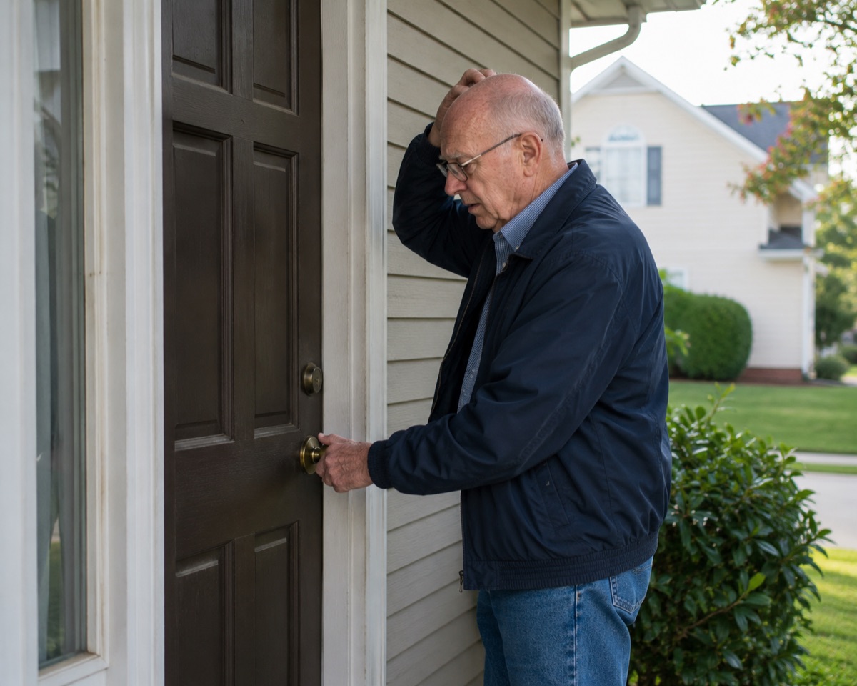 Forgotten key scenario outside the home