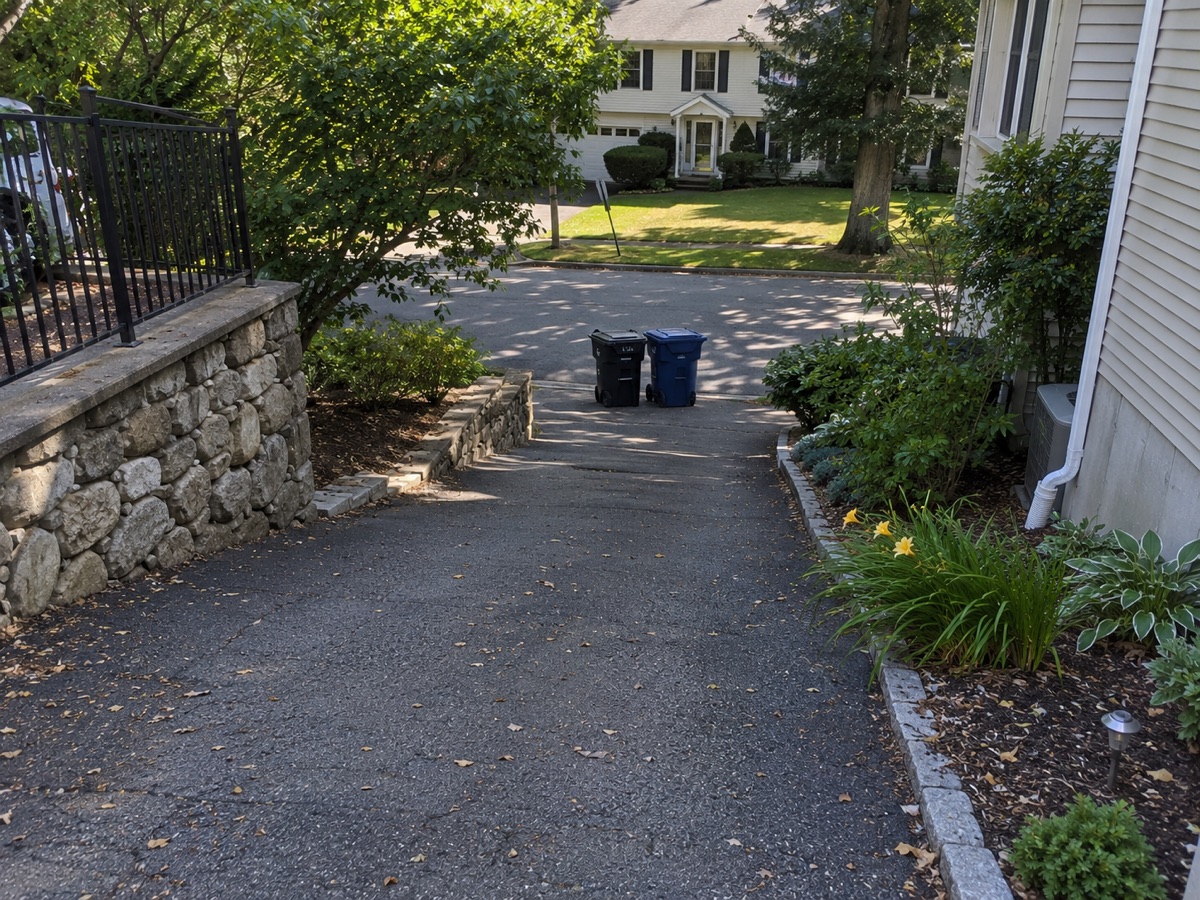 Difficulty moving garbage bins