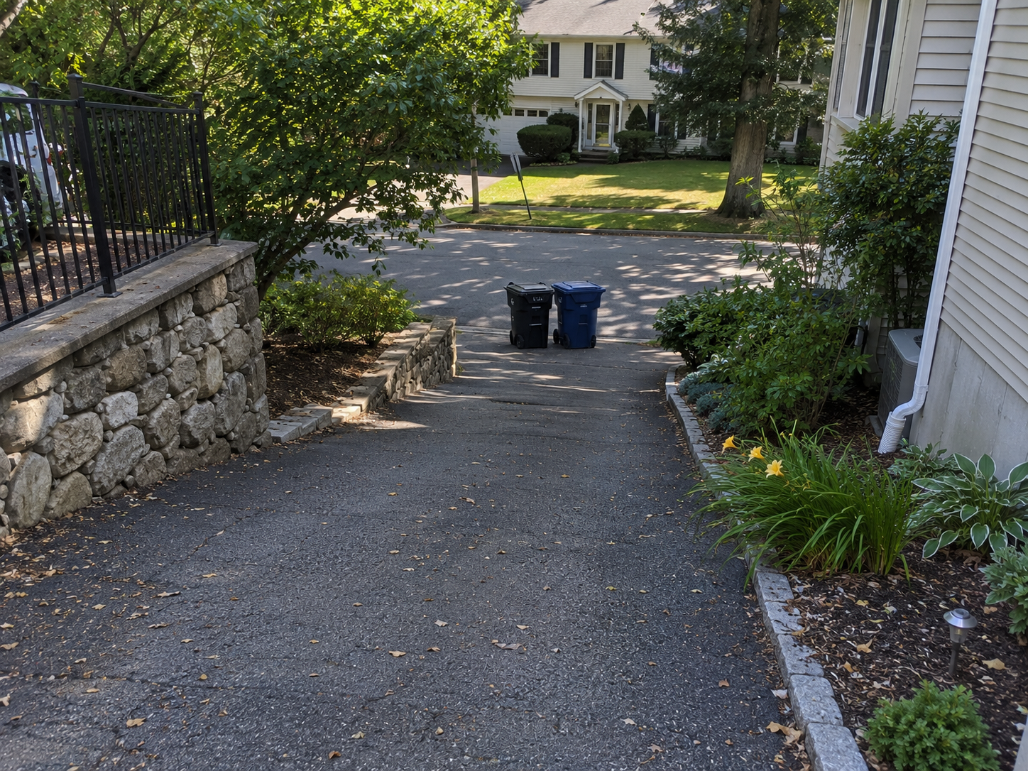 Difficulty moving garbage bins