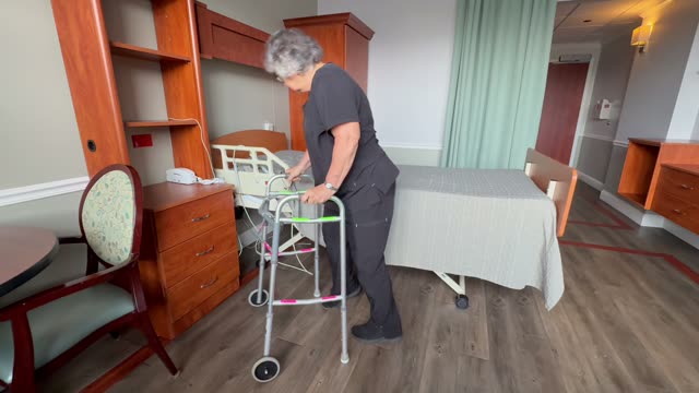 Walker to bed: bed too high
