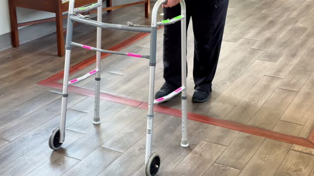 Walker: shuffling gait